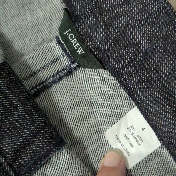 J. Crew Denim skirt dark blue size 4 - Picture 4 of 9